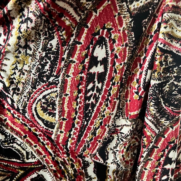 Dress with Paisley print - Shark Bite hem line. - Picture 2 of 6